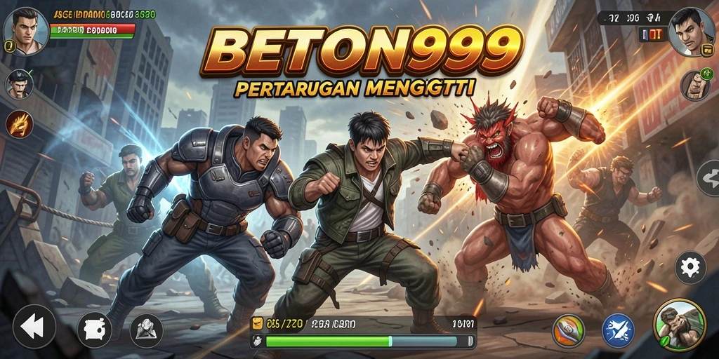 Gameplay BETON999 menampilkan pertarungan seru yang mendebarkan.