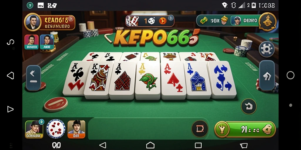 Screenshot gameplay KEPO66 yang menampilkan keseruan bermain Domino.