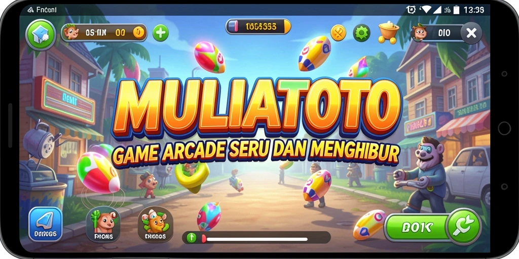 Tampilan gameplay MULIATOTO yang seru dan menantang.