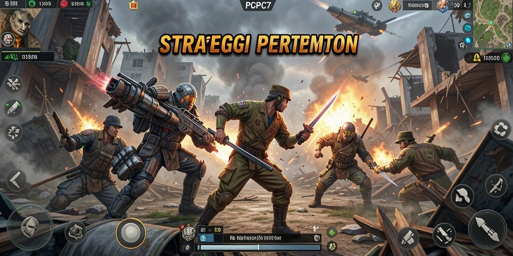 Gambaran aksi strategis yang menegangkan dalam PCPC7.
