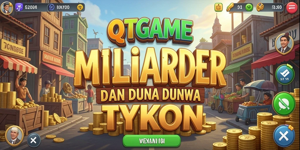 Tangkapan layar gameplay QTGAME yang menampilkan pengelolaan bisnis Tycoon.