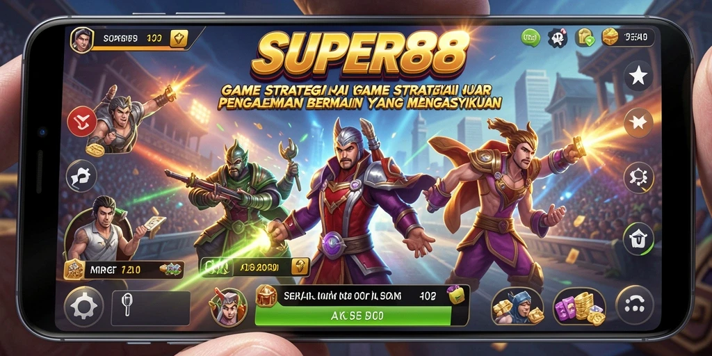 Tampilan menarik dari gameplay SUPER88 yang penuh strategi.
