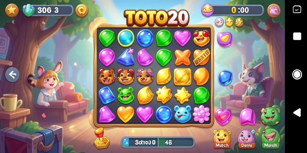 Tampilan gameplay TOTO20 yang seru dan penuh warna.