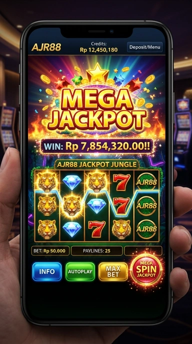 Tampilan utama aplikasi ajr88 yang mudah digunakan.